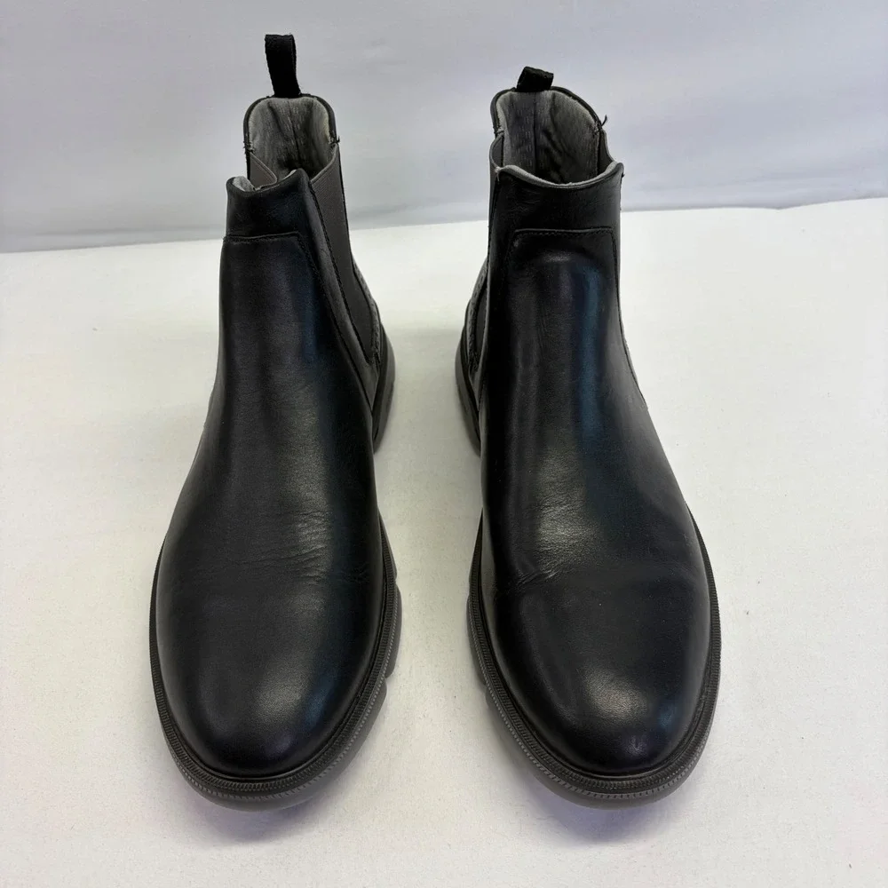 Johnston Murphy XC4 Chelsea Boots Mens 12M Black Leather Waterproof Comfort